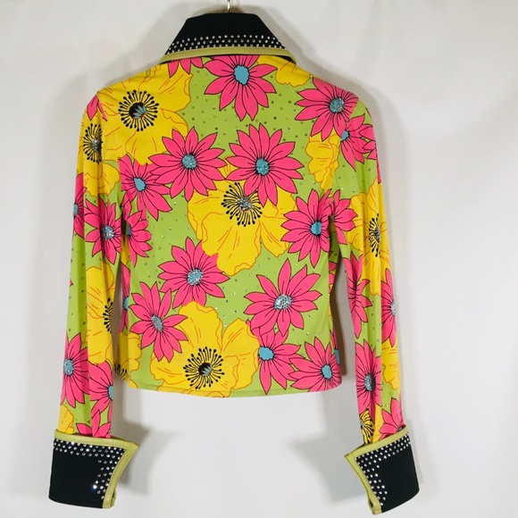 Diane Olsen Show Shirt Horse western 7/8 Small - Picture 6 of 7